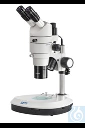 Bild von Stereo-Zoom Mikroskop Trinokular, Parallel; 0,8-5,0x; HWF10x22; 3W LED
